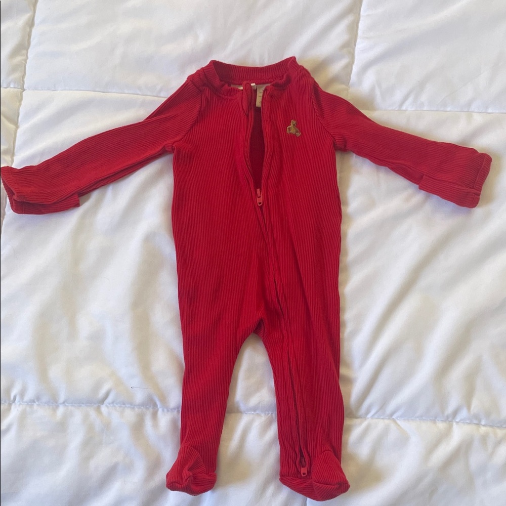 Baby GAP Gender Neutral Red Kids Footie